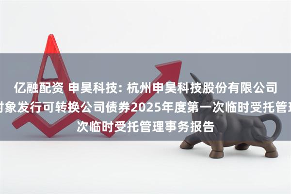 亿融配资 申昊科技: 杭州申昊科技股份有限公司向不特定对象发行可转换公司债券2025年度第一次临时受托管理事务报告